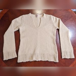 EUC olo Light Tan Sweater, Large